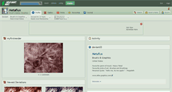 Desktop Screenshot of metaflux.deviantart.com
