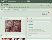 Tablet Screenshot of metaflux.deviantart.com