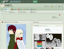 Tablet Screenshot of hanagirl12.deviantart.com