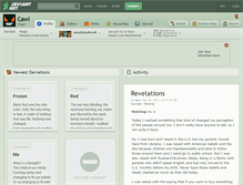 Tablet Screenshot of cawl.deviantart.com