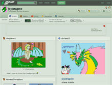 Tablet Screenshot of jojodragone.deviantart.com