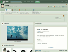 Tablet Screenshot of famia.deviantart.com