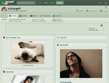 Tablet Screenshot of mizzangel9.deviantart.com