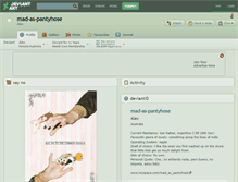 Tablet Screenshot of mad-as-pantyhose.deviantart.com