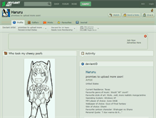Tablet Screenshot of haruru.deviantart.com