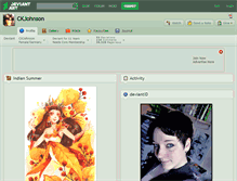 Tablet Screenshot of ckjohnson.deviantart.com