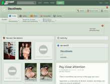 Tablet Screenshot of discosheets.deviantart.com