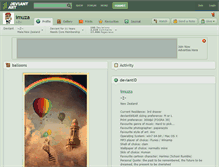 Tablet Screenshot of imuza.deviantart.com