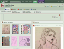 Tablet Screenshot of misschievious.deviantart.com