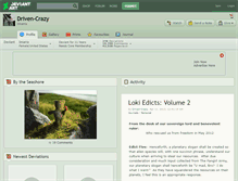 Tablet Screenshot of driven-crazy.deviantart.com