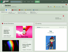 Tablet Screenshot of maniaxe.deviantart.com