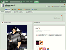Tablet Screenshot of princedragon21.deviantart.com