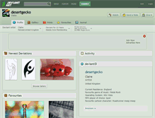 Tablet Screenshot of desertgecko.deviantart.com