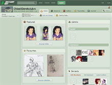 Tablet Screenshot of chloexderekclub.deviantart.com