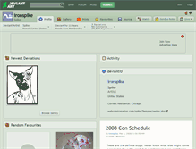 Tablet Screenshot of ironspike.deviantart.com