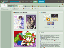 Tablet Screenshot of angelovers.deviantart.com