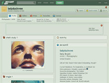 Tablet Screenshot of ladyduckwee.deviantart.com
