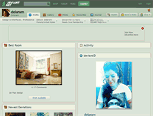 Tablet Screenshot of delaram.deviantart.com