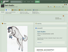 Tablet Screenshot of dark-shad0w.deviantart.com