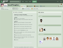 Tablet Screenshot of kawaiithoughts.deviantart.com