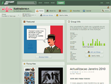 Tablet Screenshot of ilustradores.deviantart.com