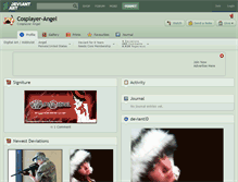 Tablet Screenshot of cosplayer-angel.deviantart.com