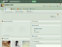 Tablet Screenshot of kohaku-yume.deviantart.com