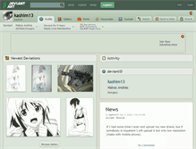 Tablet Screenshot of kashim13.deviantart.com