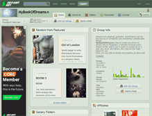 Tablet Screenshot of mybookofdreams.deviantart.com