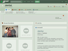 Tablet Screenshot of jokerfoot.deviantart.com