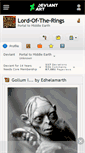 Mobile Screenshot of lord-of-the-rings.deviantart.com