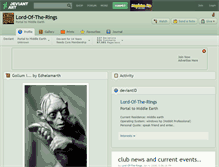 Tablet Screenshot of lord-of-the-rings.deviantart.com