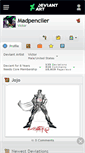 Mobile Screenshot of madpenciler.deviantart.com