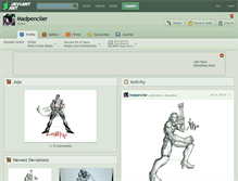 Tablet Screenshot of madpenciler.deviantart.com