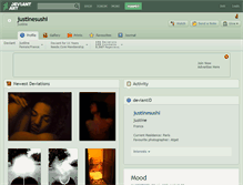 Tablet Screenshot of justinesushi.deviantart.com