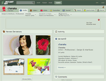 Tablet Screenshot of chanaka.deviantart.com