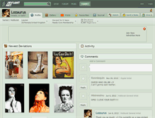 Tablet Screenshot of lozaurus.deviantart.com