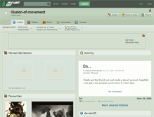 Tablet Screenshot of illusion-of-movement.deviantart.com