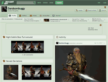 Tablet Screenshot of dandoombuggy.deviantart.com