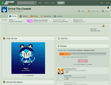 Tablet Screenshot of divine-the-cheetah.deviantart.com