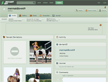 Tablet Screenshot of mermaidlove69.deviantart.com