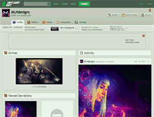Tablet Screenshot of mlhdesigns.deviantart.com