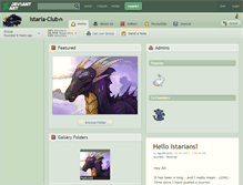 Tablet Screenshot of istaria-club.deviantart.com