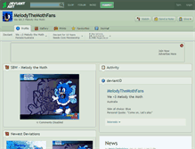 Tablet Screenshot of melodythemothfans.deviantart.com