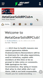 Mobile Screenshot of metalgearsolidrpclub.deviantart.com