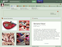 Tablet Screenshot of miicalr.deviantart.com