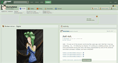 Desktop Screenshot of bunnymetal.deviantart.com
