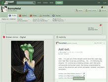 Tablet Screenshot of bunnymetal.deviantart.com