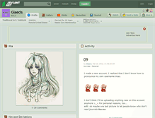 Tablet Screenshot of glaecis.deviantart.com