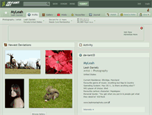 Tablet Screenshot of myleah.deviantart.com
